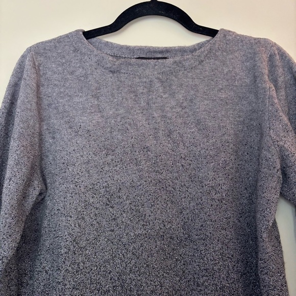 Liz Claiborne Career Metallic Knit Long Sleeve Top – Size L - Picture 4 of 8